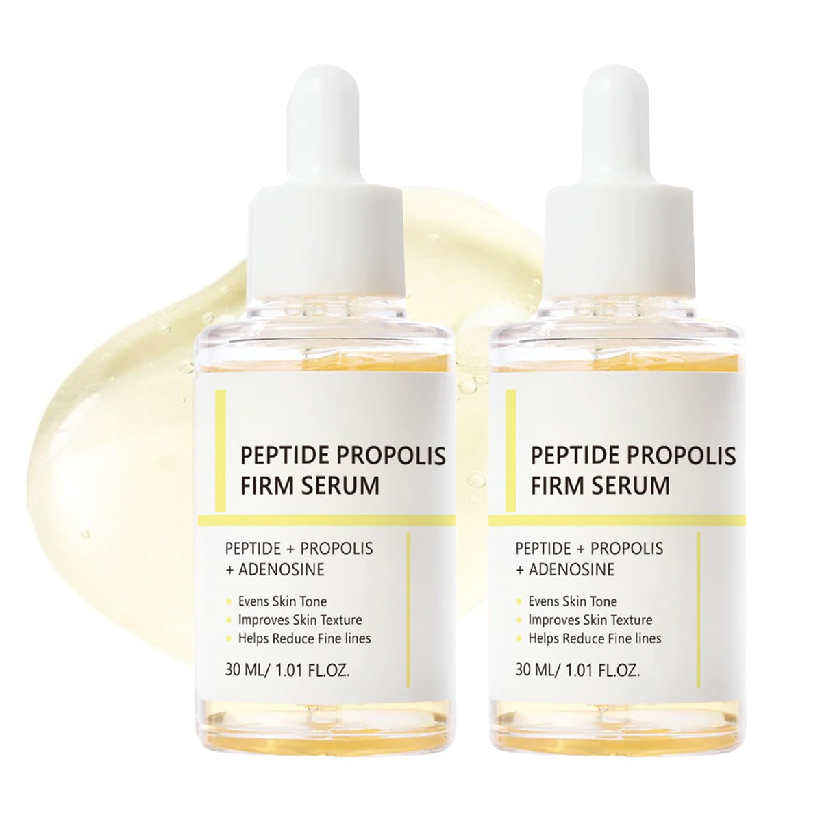 MrCuvaryas peptide propolis serum bottle showing anti-aging hydration.