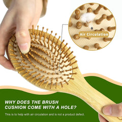 MRD Hair Brush Set mini brush 5.5in portable for on-the-go styling
