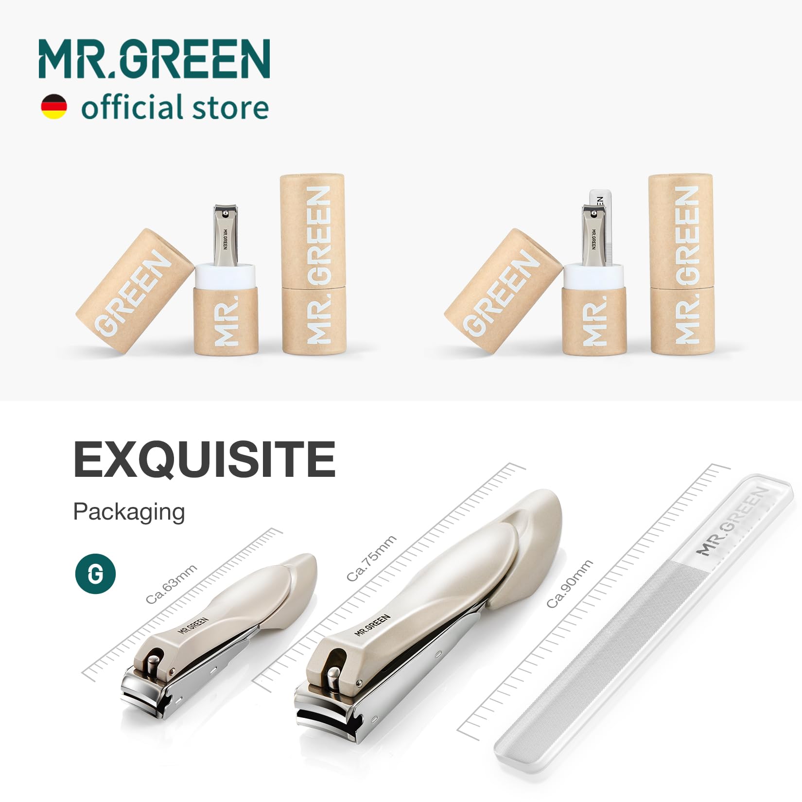 MR.GREEN manicure tool suitable for everyday pedicure touch-ups.