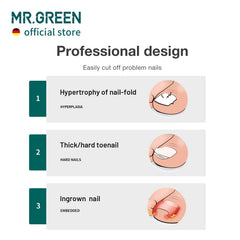 MR.GREEN built-in spring design ensures smooth, even tension for comfortable clipping.