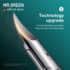 MR.GREEN ergonomic handle and plating finish offer anti-slip grip and stylish look.