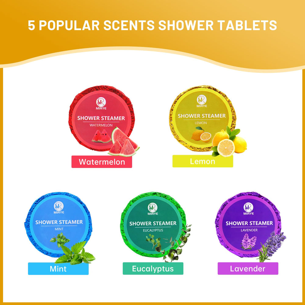 MR MIRYE eucalyptus shower steamer tablet for refreshing spa-like lift
