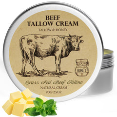 MROUVIK beef tallow honey balm bottle showing easy daily application and nourishment