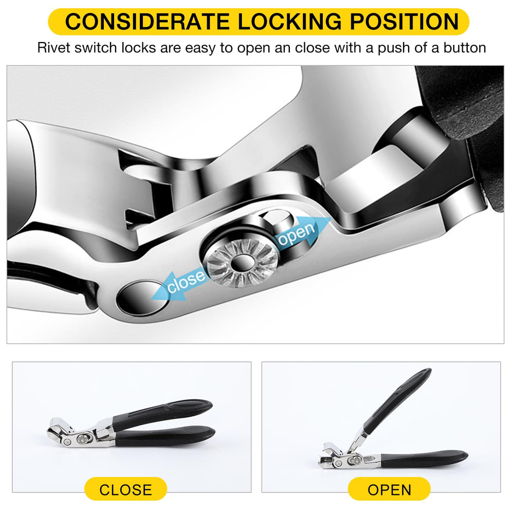 Mrryiio ClipMaster Pro portable slanted clipper for bedside use.