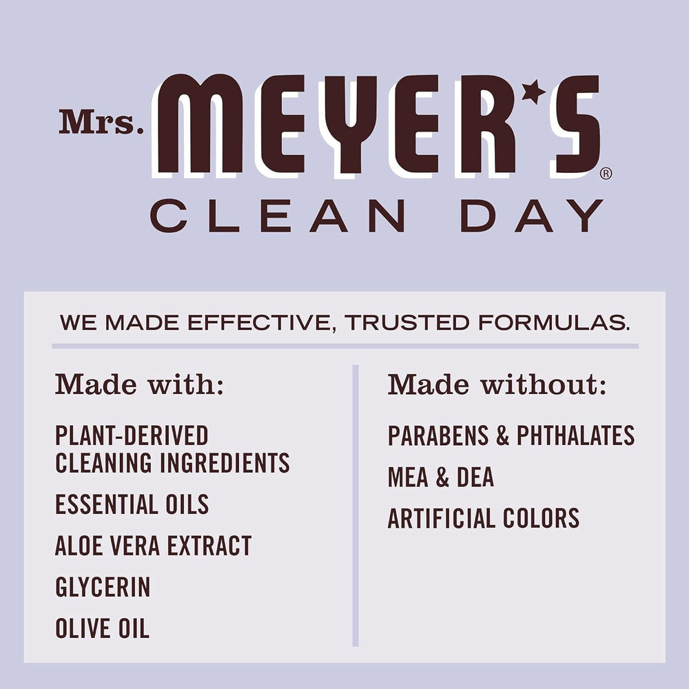 Mrs. Meyer's packaging highlights 40% plastic reduction