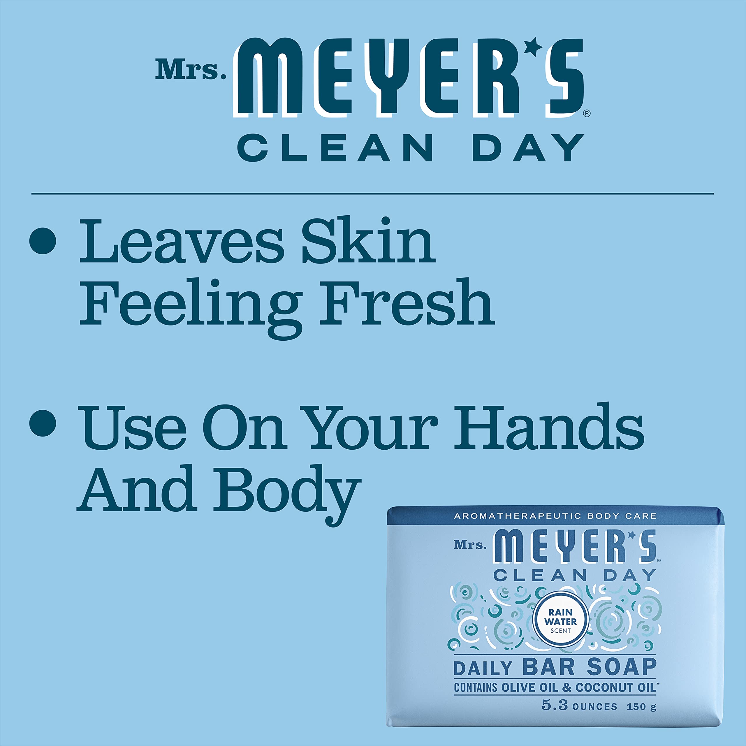 Mrs. Meyer's Clean Day contains almond and coconut oils for nourishing skin after wash