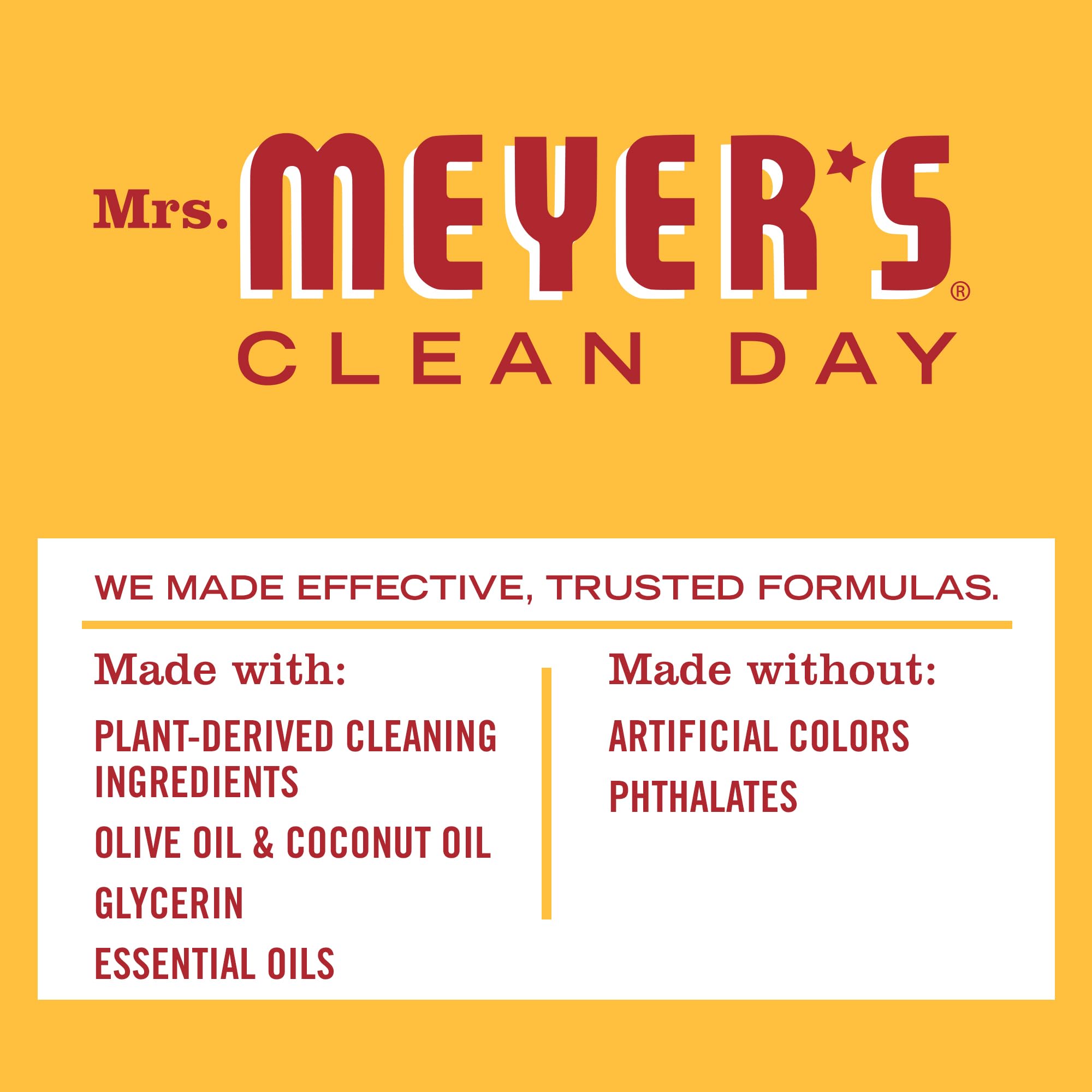Cruelty-free Leaping Bunny certified Mrs. Meyer's bar soap