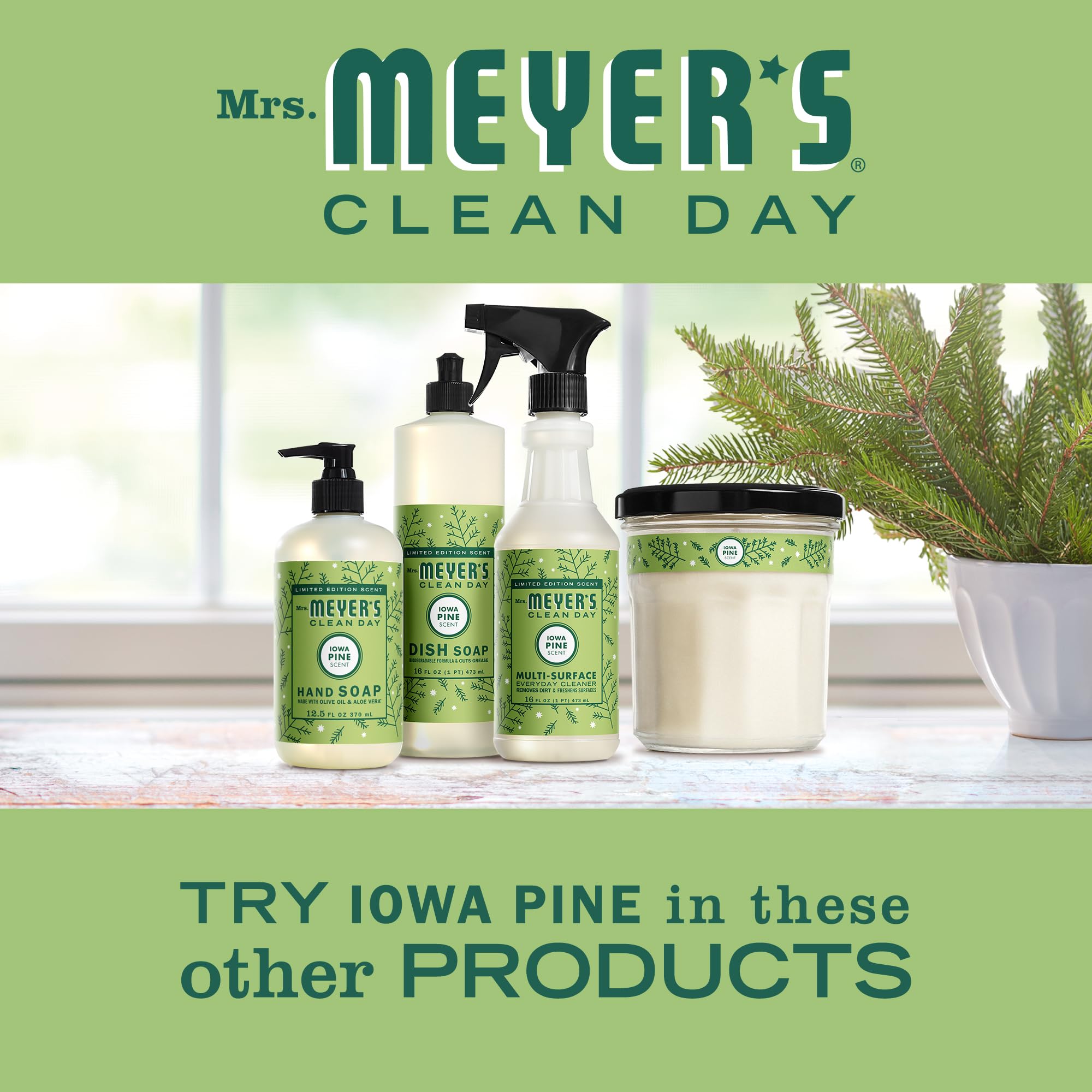 Iowa Pine fragrance from Mrs. Meyer's Clean Day hand lotion is refreshing.