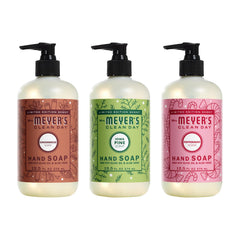 Mrs. MEYER'S Clean Day Gingerbread hand soap bottle delivers a cozy, rich lather for daily cleansing.