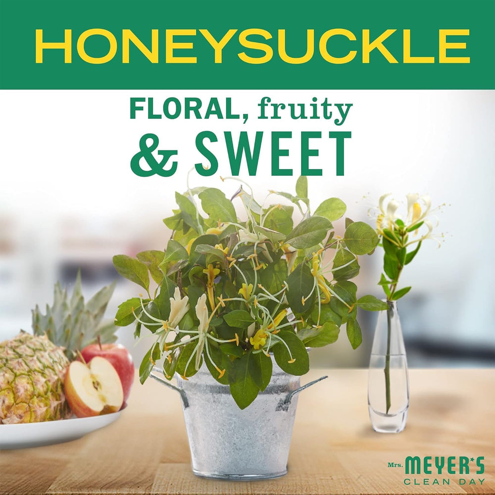 Mrs. Meyer's Clean Day Honeysuckle fragrance enhances daily hand washing.