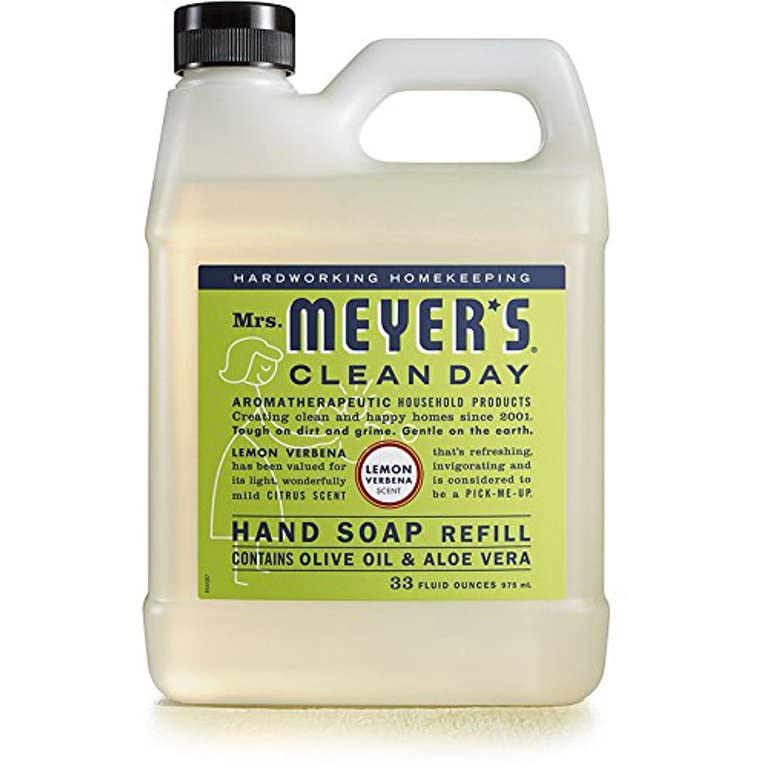 Mrs. Meyer's Clean Day Hand Soap Leaping Bunny logo showcasing cruelty-free choice.
