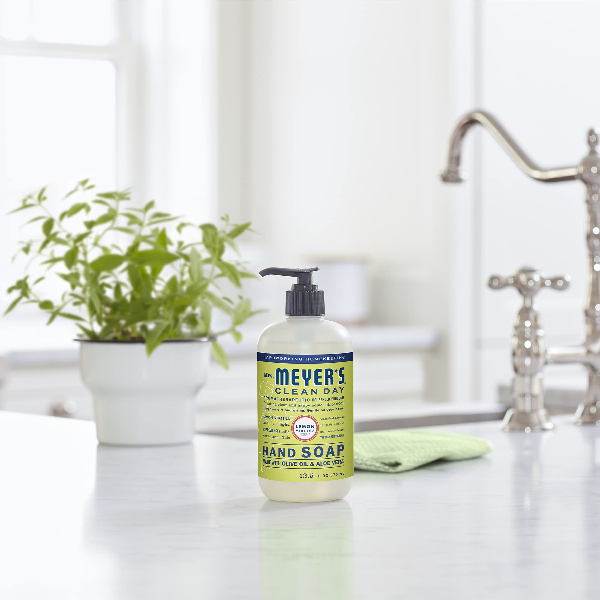 Mrs. Meyer's Lemon Verbena ingredients including olive oil for nourishing skin