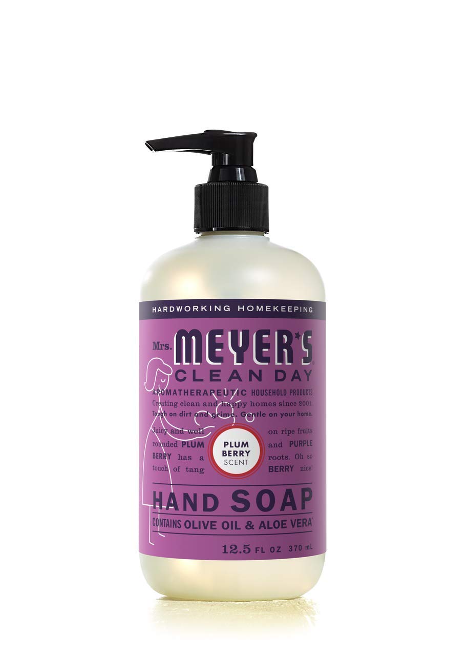 Mrs. Meyer's Clean Day Lemon Verbena bottle with clean citrus note.