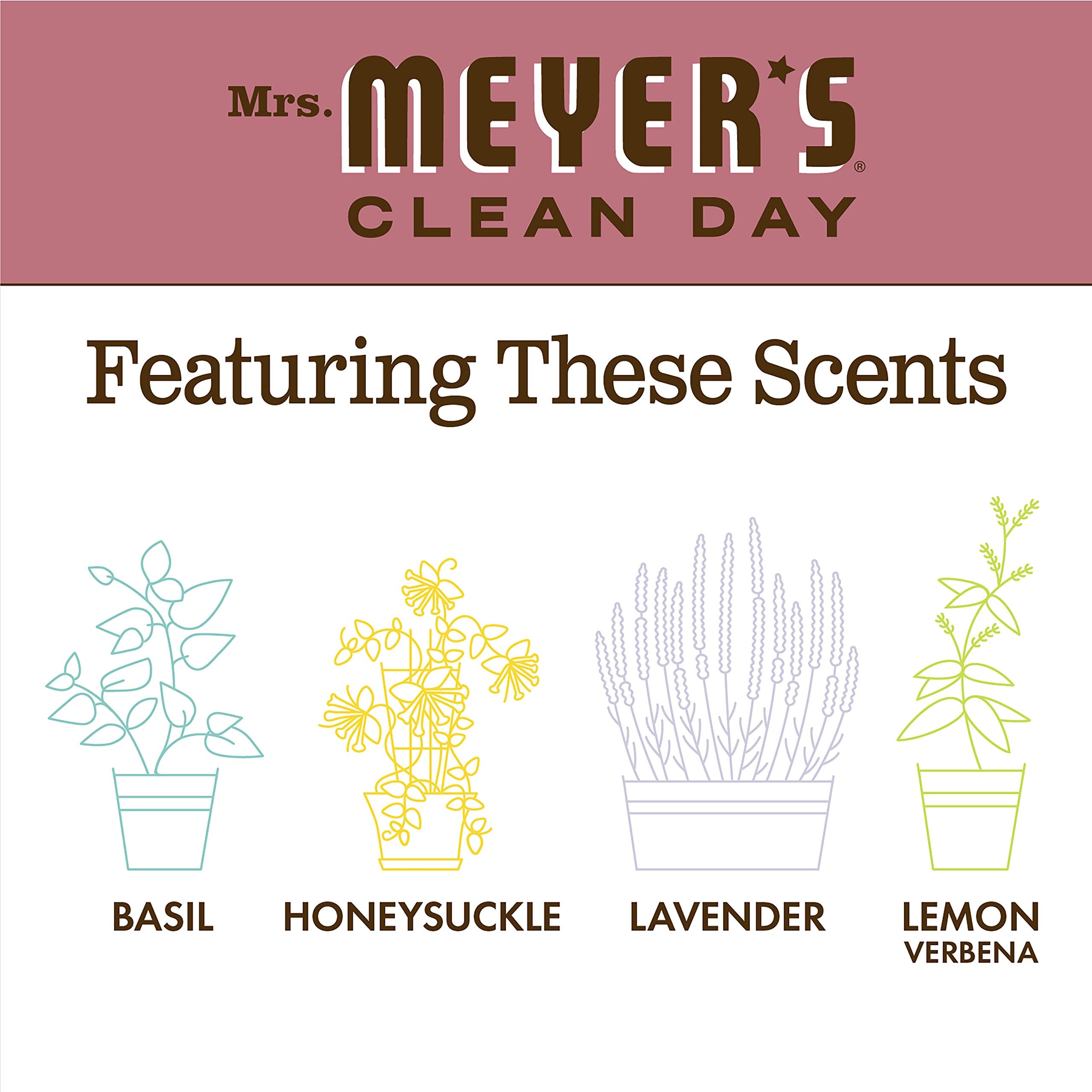 The rosemary scent makes handwashing a pleasant routine with Mrs. Meyer's Clean Day.