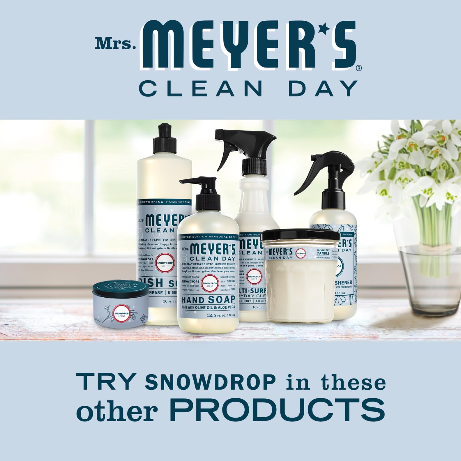 Snowdrop bathroom setup ready for daily use with fresh fragrance.