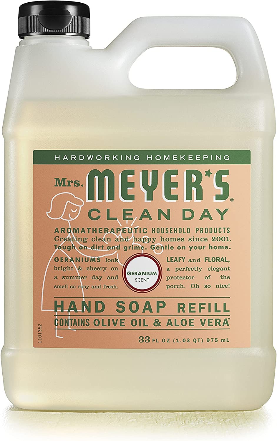 Mrs. Meyer's Clean Day eco-friendly packaging reduces plastic waste.