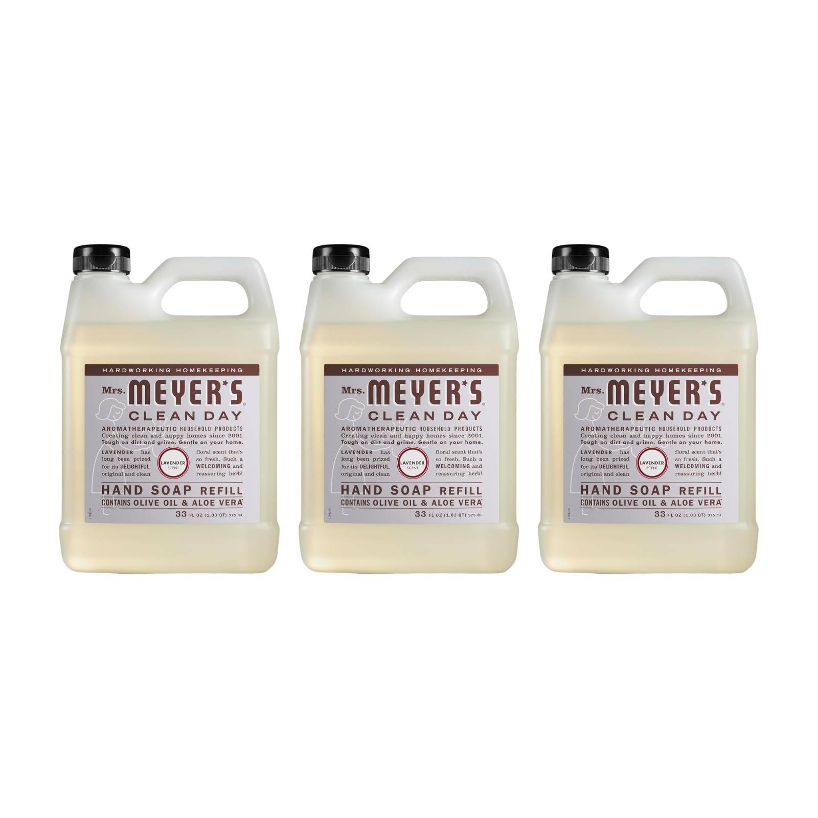 Mrs. Meyer's Lavender refill pouch 3-pack ready to refill hand soap