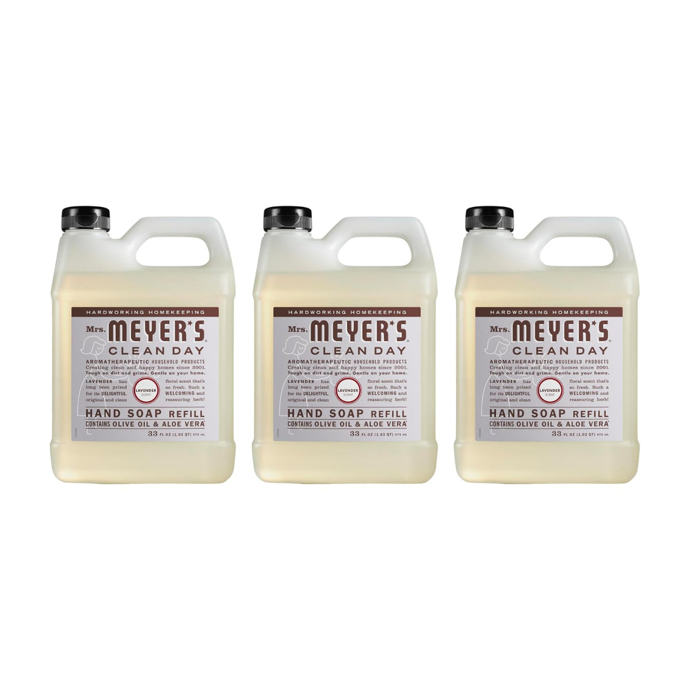 Mrs. Meyer's Lavender refill pouch 3-pack ready to refill hand soap