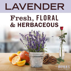 Mrs. Meyer's Lavender refill pouch close-up with eco packaging