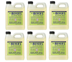 Mrs. Meyer’s lemon verbena refill bottle shows eco-friendly 33-ounce size