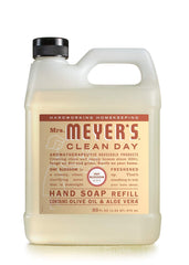 Mrs. Meyer's Basil bottle close-up with crisp herbal aroma for after cooking