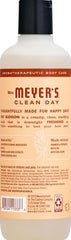 Mrs. Meyer's Oat Blossom scent bottle with creamy lather and soothing aroma for shower rituals.