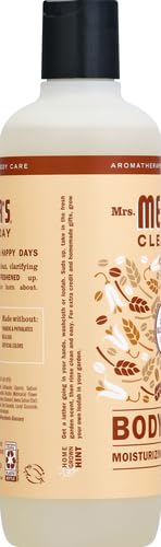 Close-up of creamy texture with refreshing oat blossom scent from Mrs. Meyer's body wash.