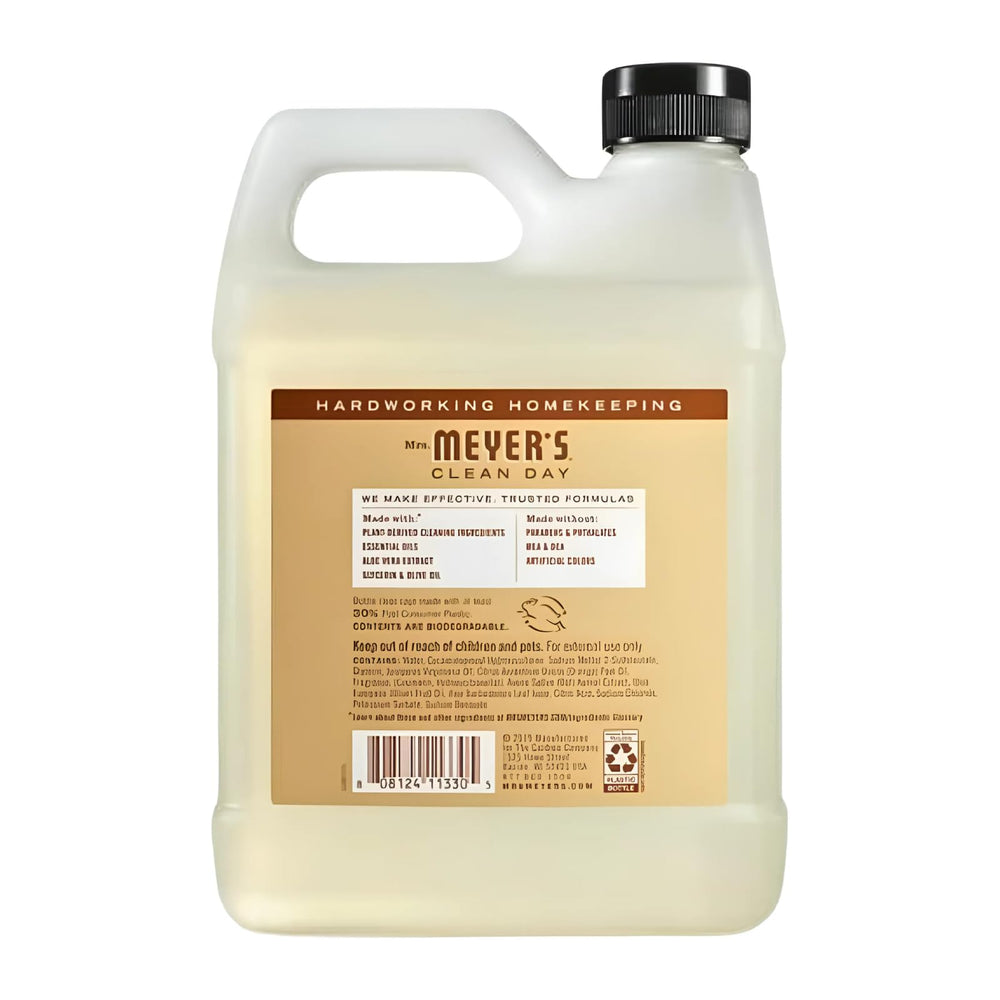 Mrs. Meyer's Plumberry close-up shows creamy foam and fruity aroma