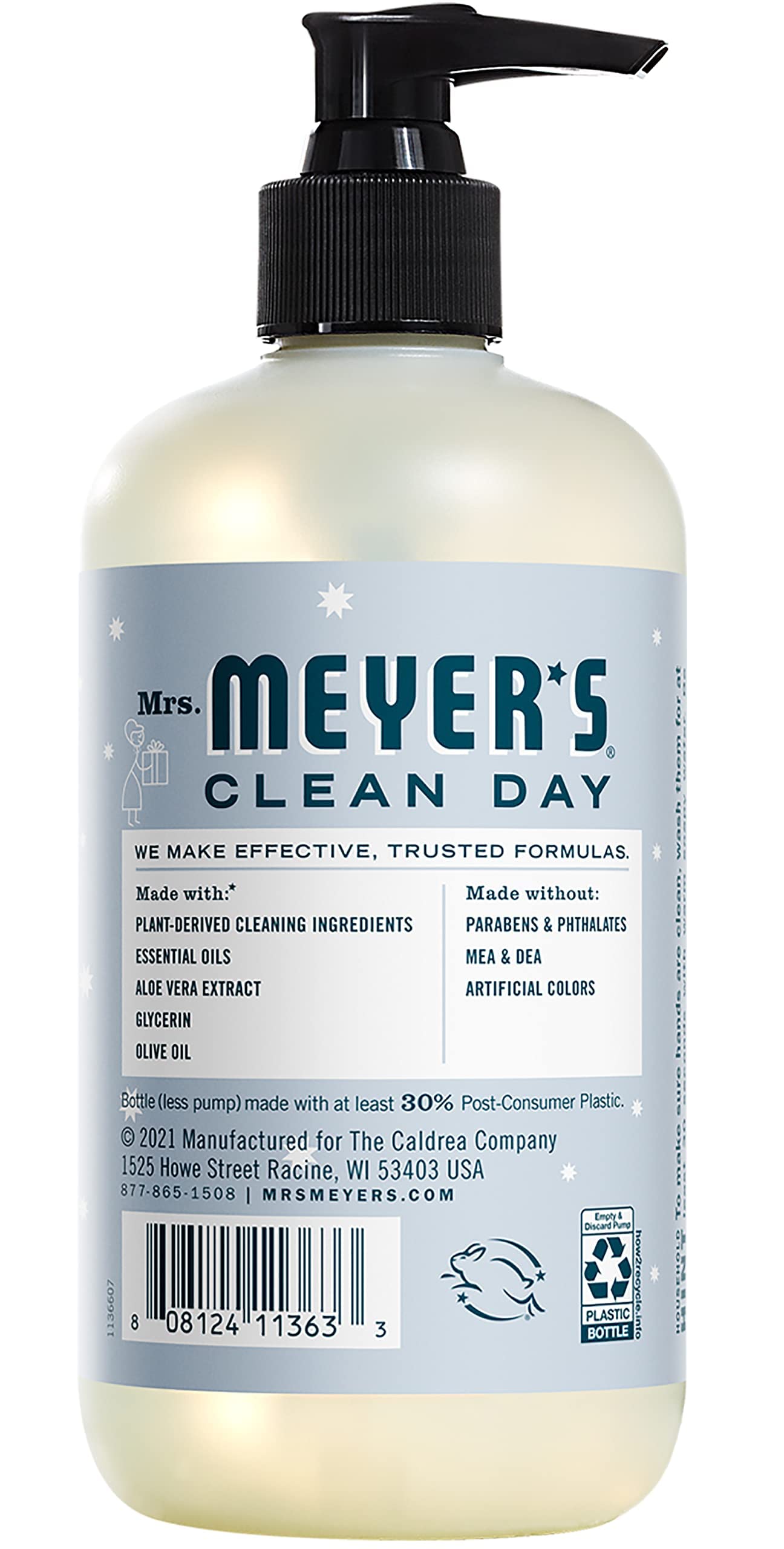 Mrs. Meyer's Snow Drop two-bottles set, convenient for multi-room handwashing.