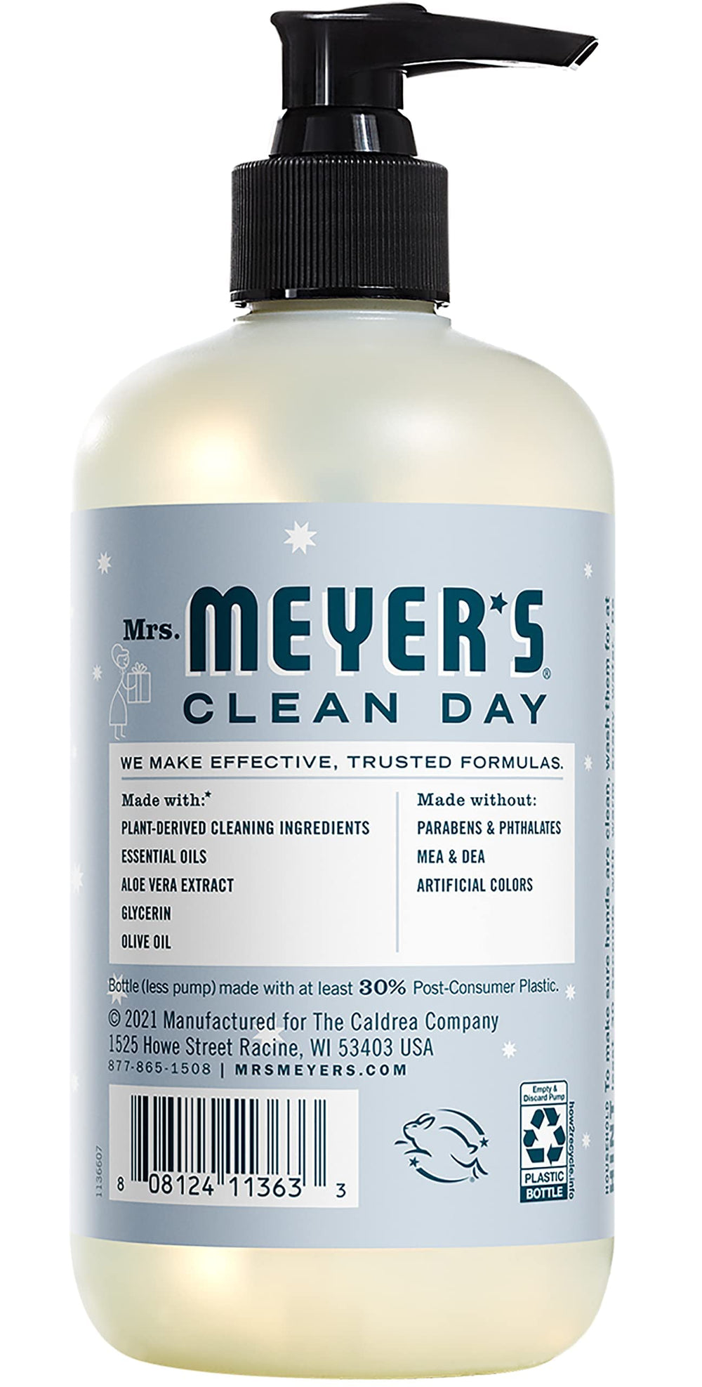 Mrs. Meyer's Snow Drop two-bottles set, convenient for multi-room handwashing.
