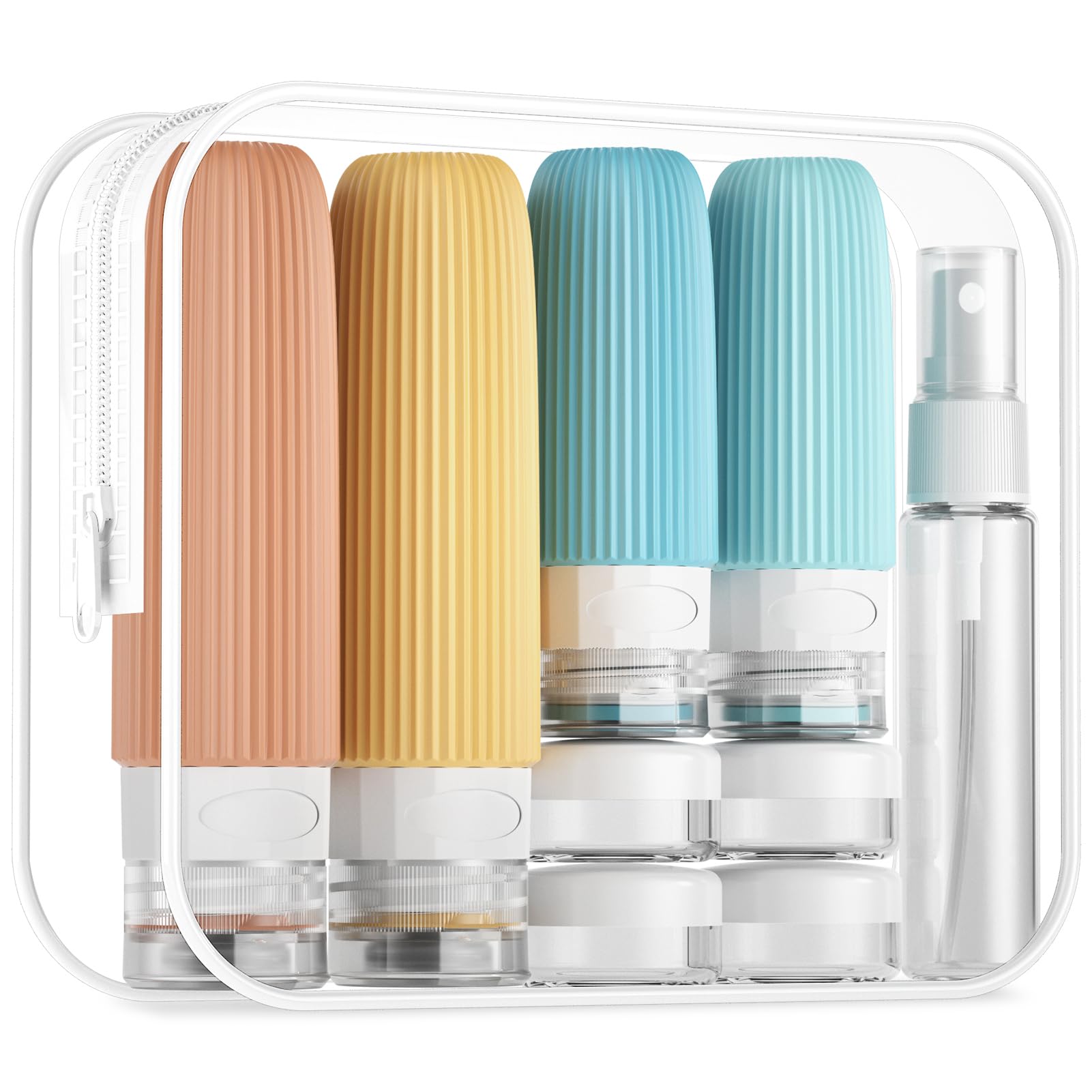 Mrsdry 16-pack travel bottles set in case for organized packing.