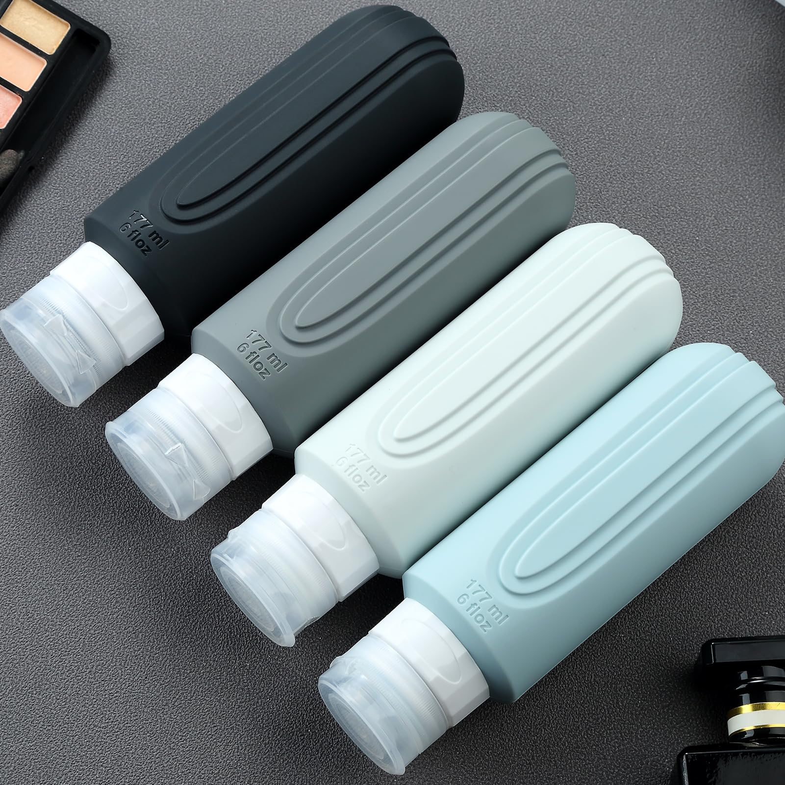 Mrsdry refillable bottles provide consistent flow for shampoo, conditioner, or lotion