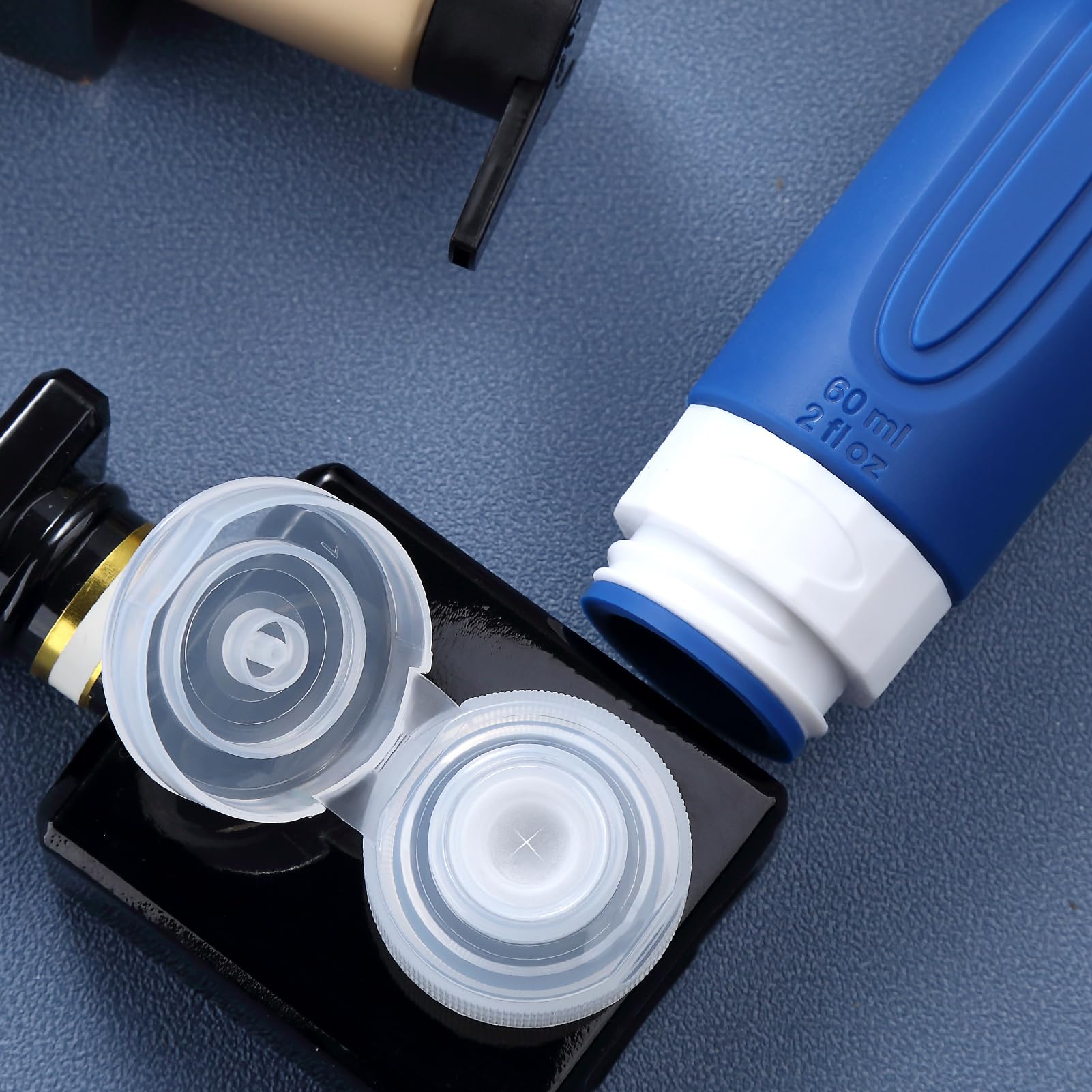 Mrsdry BPA-free silicone bottles offer safe, flexible storage for toiletries.