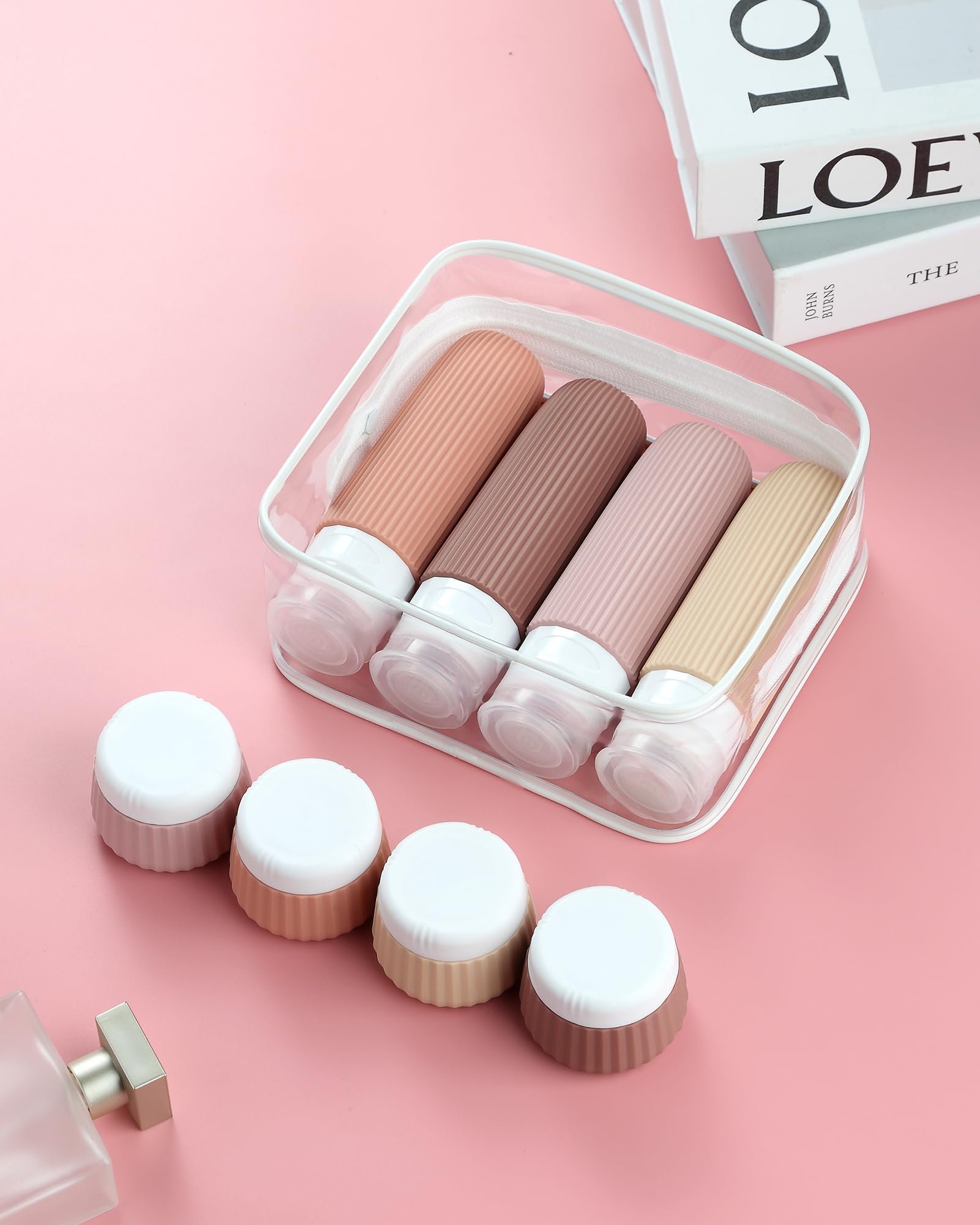 Mrsdry clear makeup bag shows compact storage for on-the-go essentials