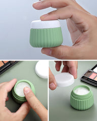 Mrsdry clear makeup bag keeps all travel containers visible and ready.