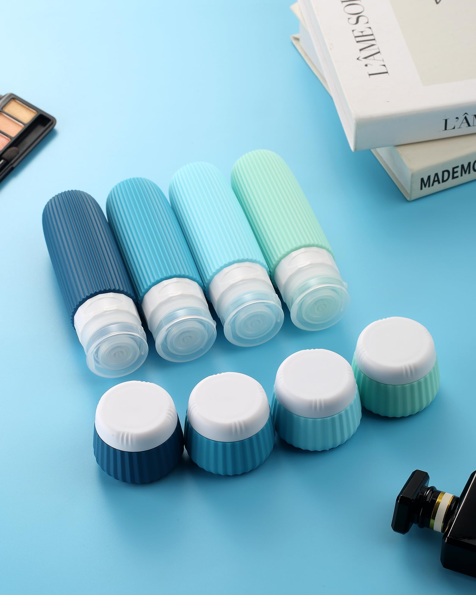Mrsdry clear makeup bag showing travel-ready organization of contents