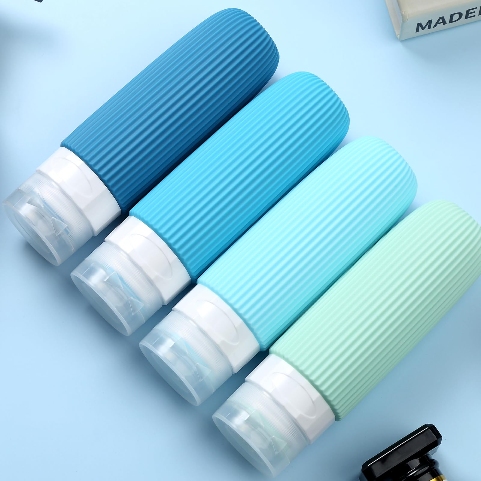 Mrsdry shampoo-conditioner-lotion compatible bottles for versatile travel routines.