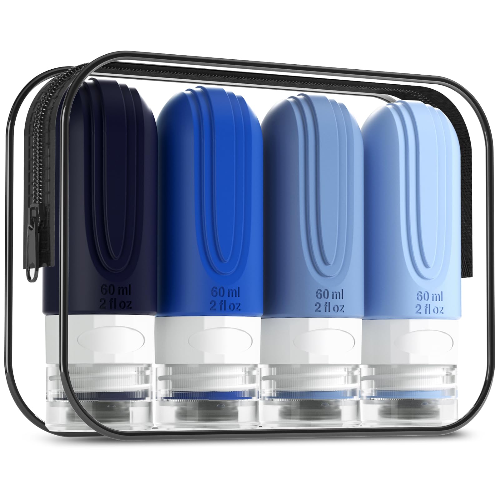 Mrsdry travel bottles 4pack compact and organized for easy packing.