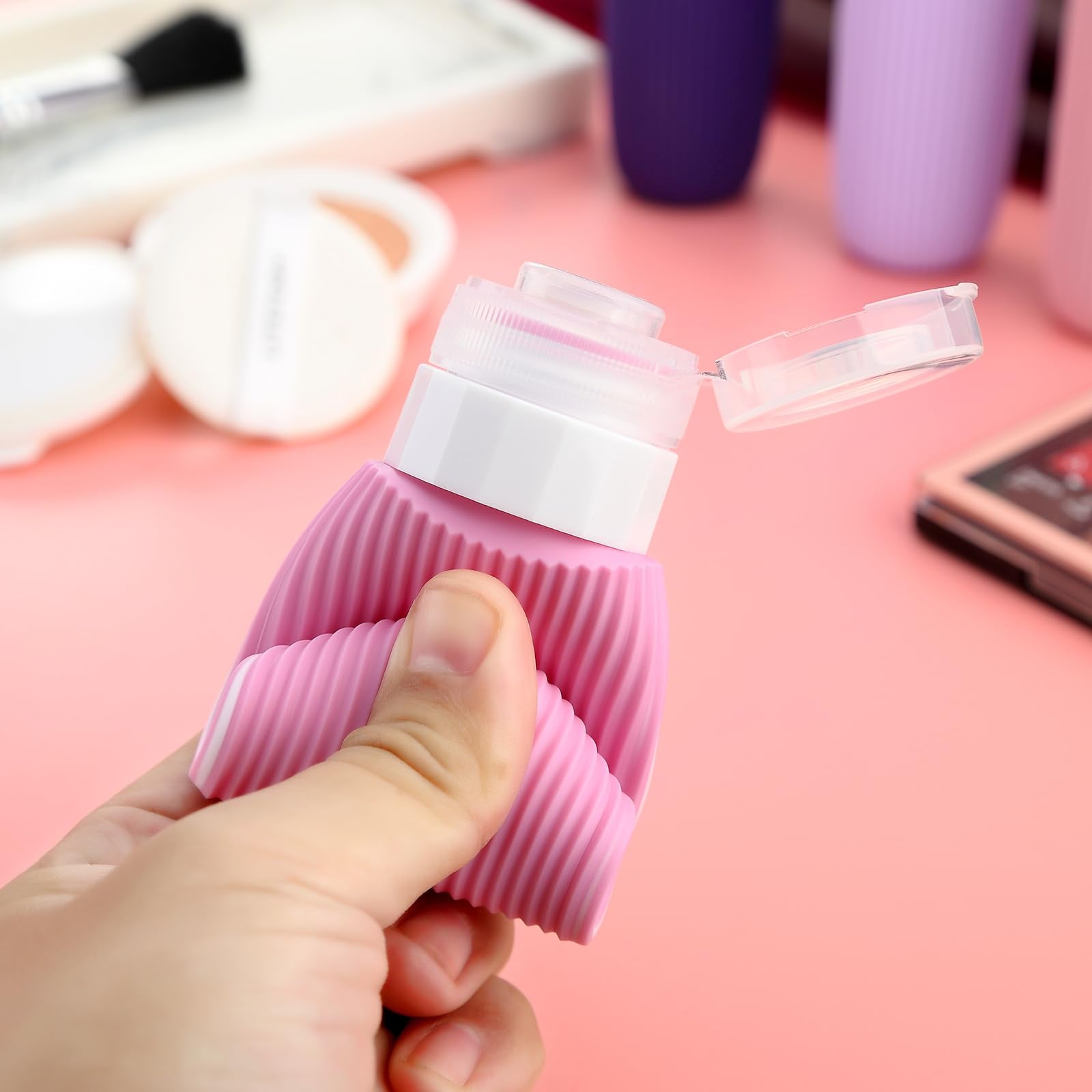 Mrsdry travel bottles easy-refill design speeds filling at home.