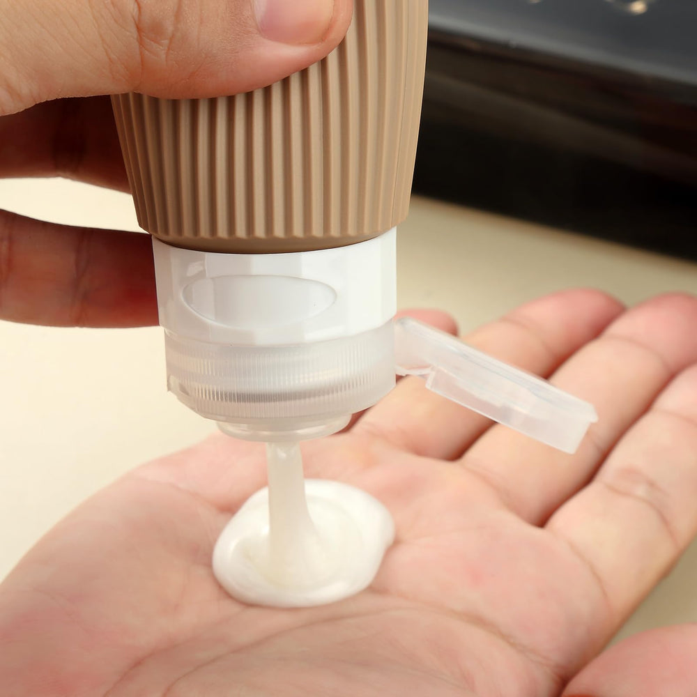 Mrsdry travel bottles no-drip valve dispenses exact amount.