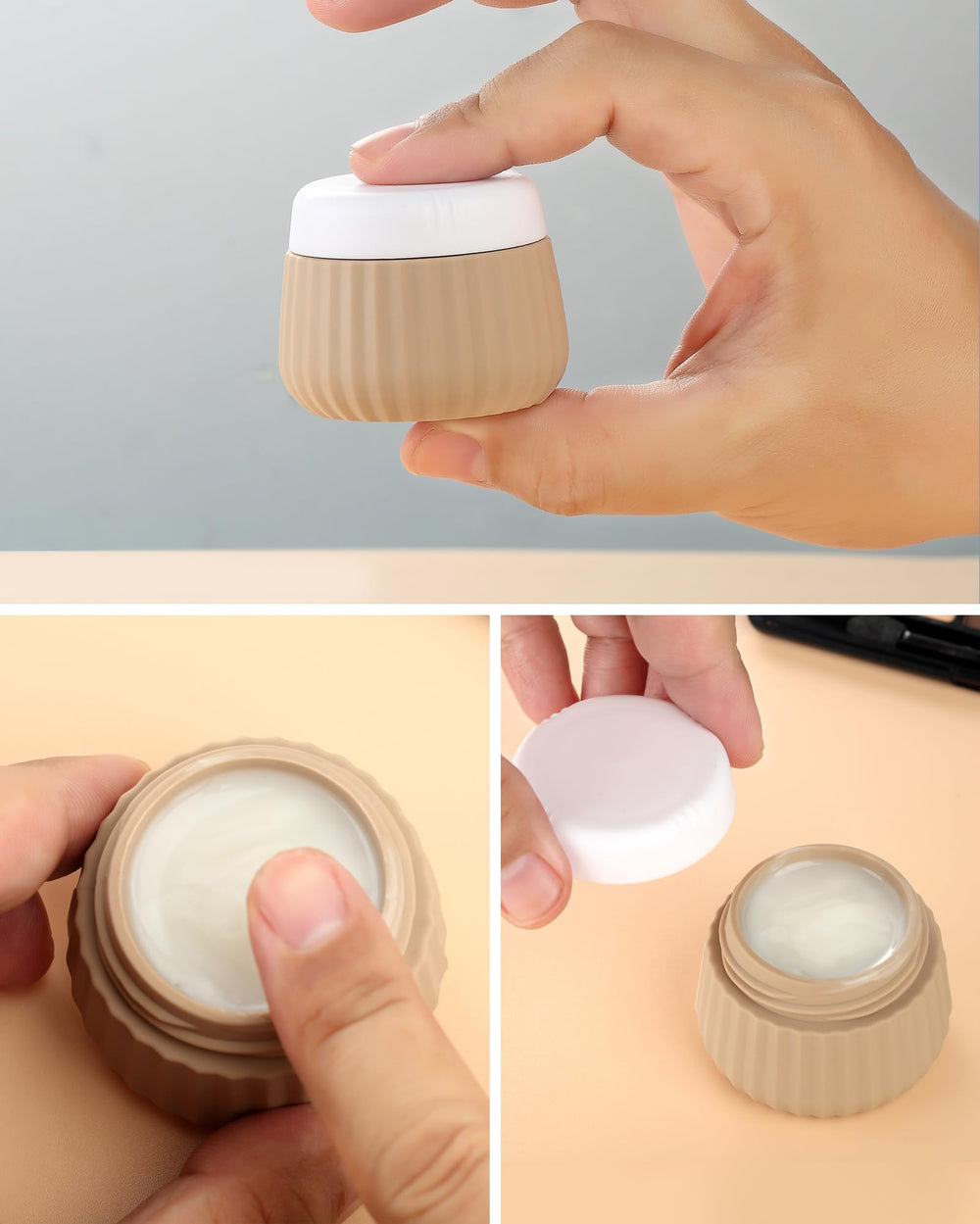Mrsdry silicone cream jars included for on-the-go skincare