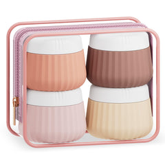 MrsDry travel containers 4pack assorted colors for organized packing on trips