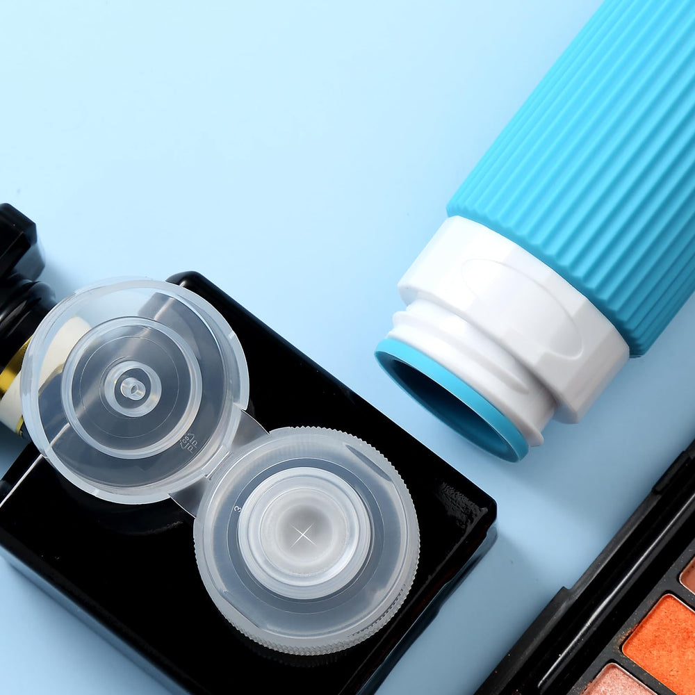 Mrsdry wide-opening refillable bottles simplify filling shampoo or lotion.