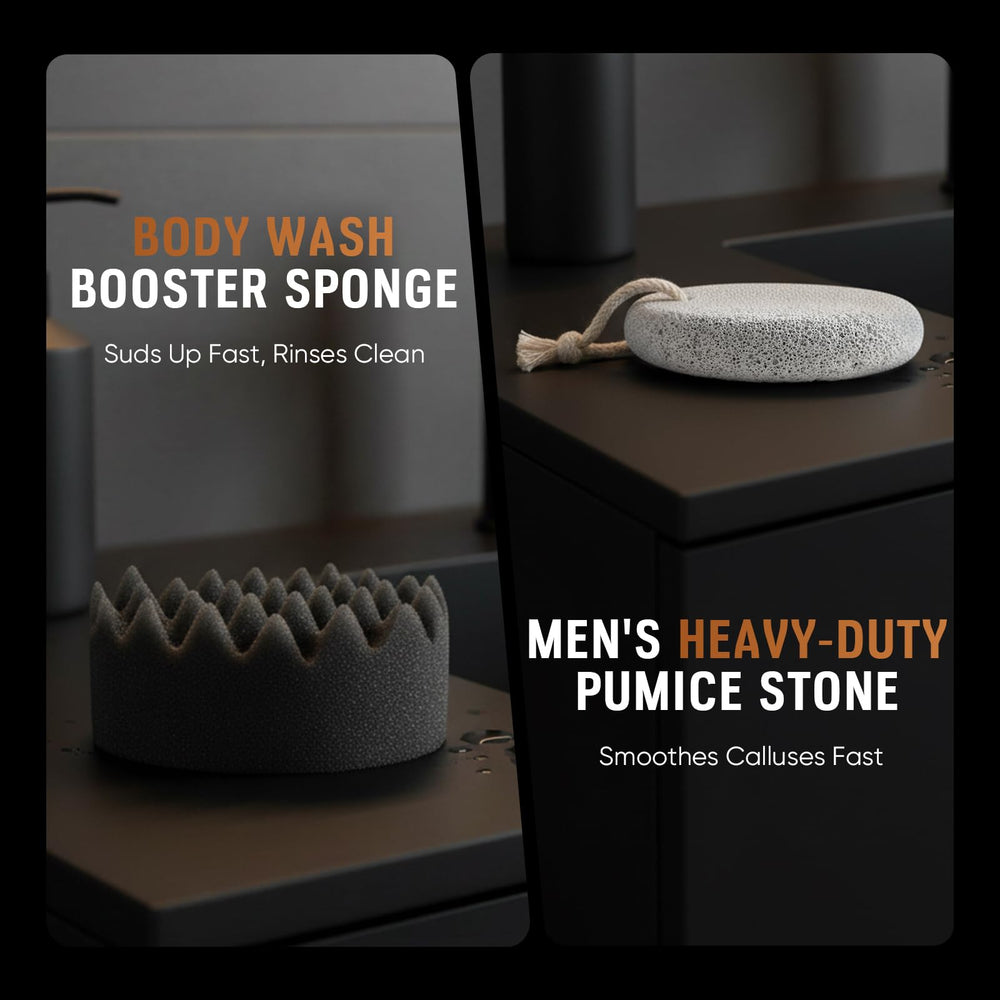 MS.DORYA exfoliating bath sponge for spa-like exfoliation at home.