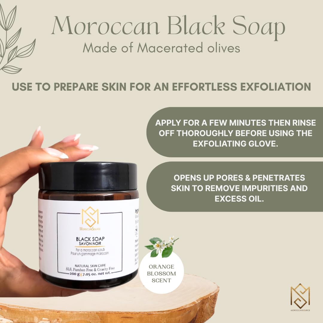 MS Exfoliating Glove Kessa Mitt after use resulting in smoother skin glow