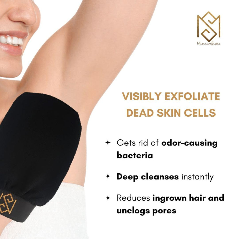 MS Exfoliating Glove Kessa Mitt packaging display for gifting