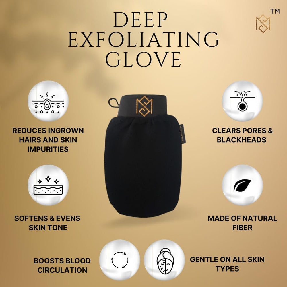 MS Exfoliating Glove Kessa Mitt texture detail highlighting exfoliation capability