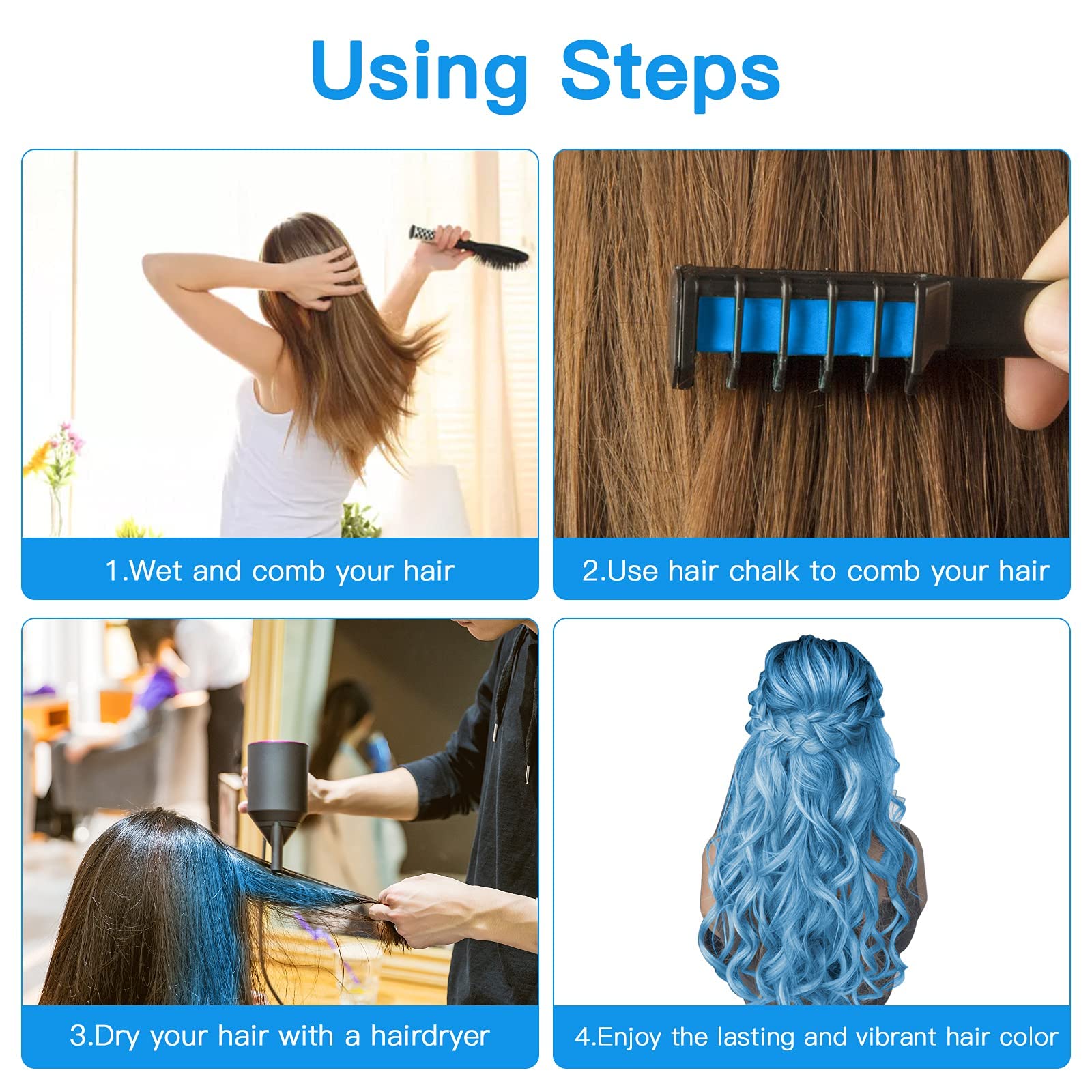 MSDADA cleaning and storage image emphasizes sealed, long-lasting color care.