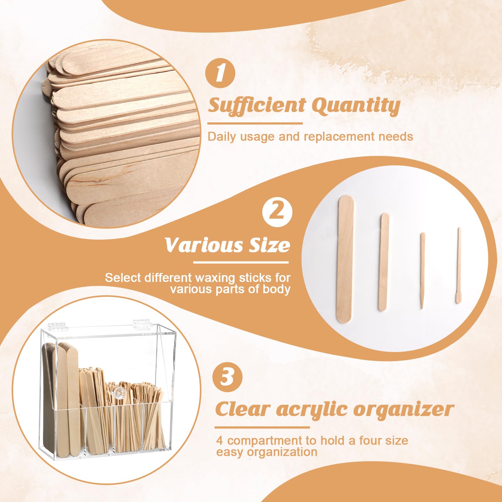 MSHUNKEJI medium wood wax stick 4.5x0.4 inch comfortable use.