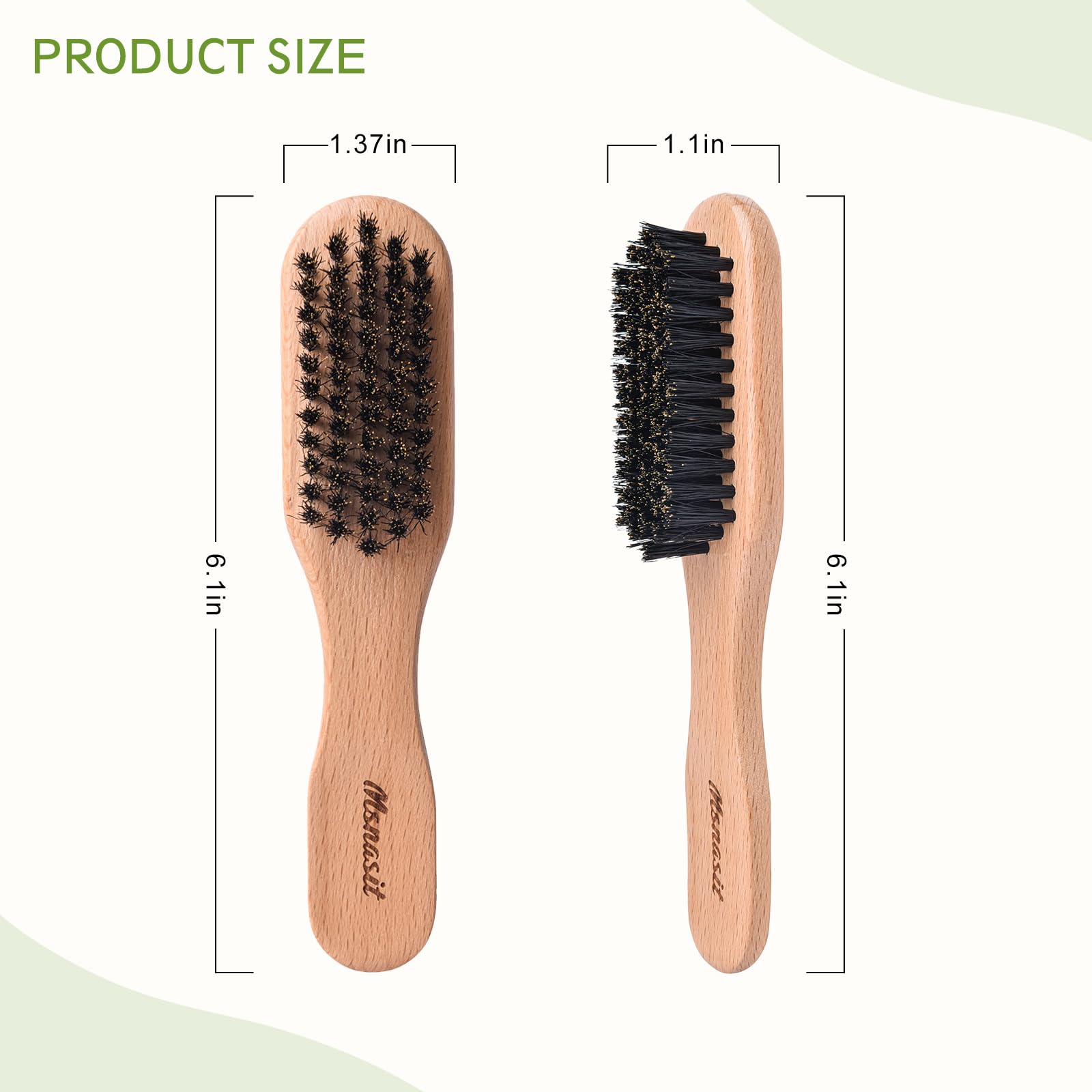 Msnasit compact brush for men and women gifting travel-friendly